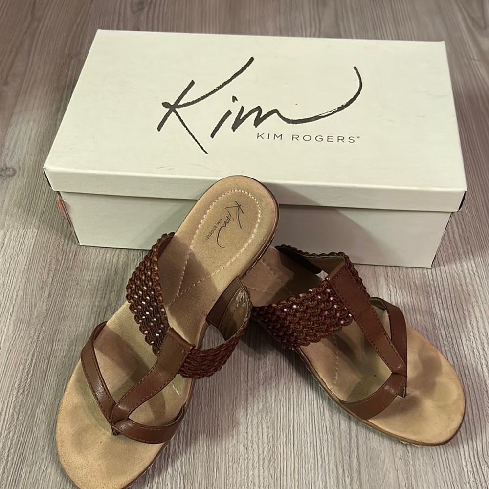 Kim Rogers Sandals lightly used with box
